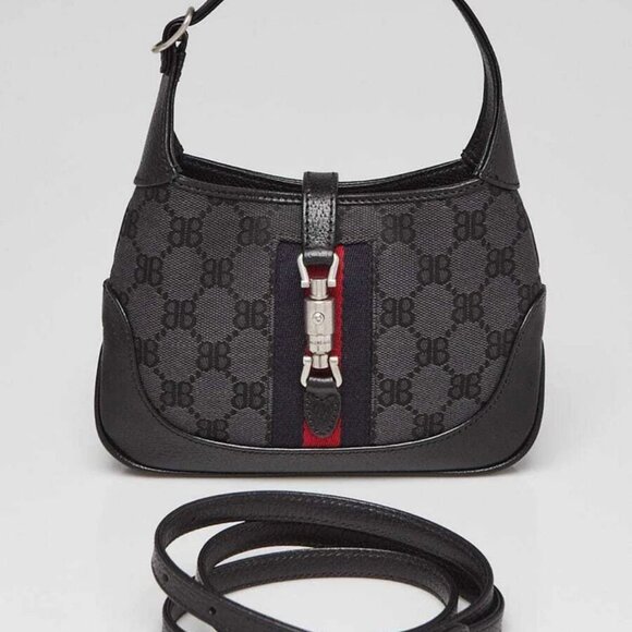 Balenciaga x Gucci Grey/Black Canvas/Leather The Hacker Project 1961 Mini Jac... - Picture 10 of 10
